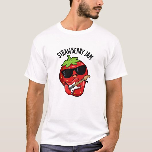 Strawberry Jam Funny Fruit Pun T-shirt (Voorkant)