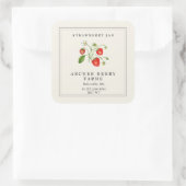  Strawberry Jam Jar Label (Tas)