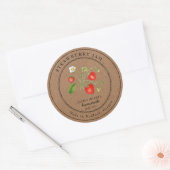 Strawberry Jam Kraft papier inblikken label (Envelop)