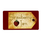 Strawberry Jam Label (Voorkant)