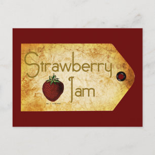 Strawberry Jam Label Briefkaart