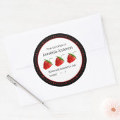 Strawberry Jam Label Modern minimalist personalise (Envelop)