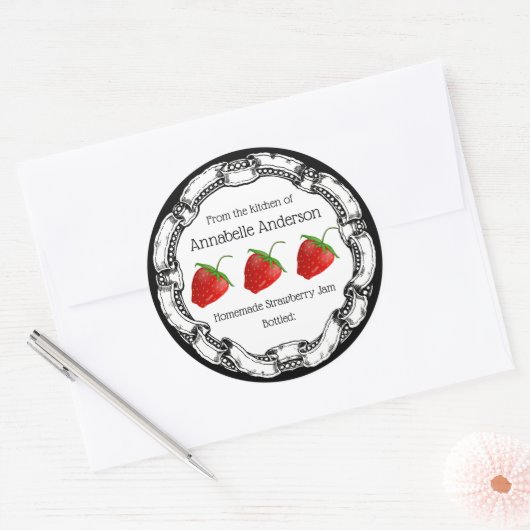 Strawberry Jam Label Personaliseren (Envelop)