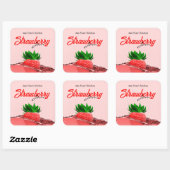 Strawberry Jam Label Sticker (Vel)