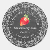 Strawberry Jam | Land Oostenrijk Ronde Sticker (Voorkant)