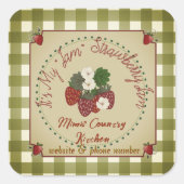 Strawberry Jam Large Label (Voorkant)