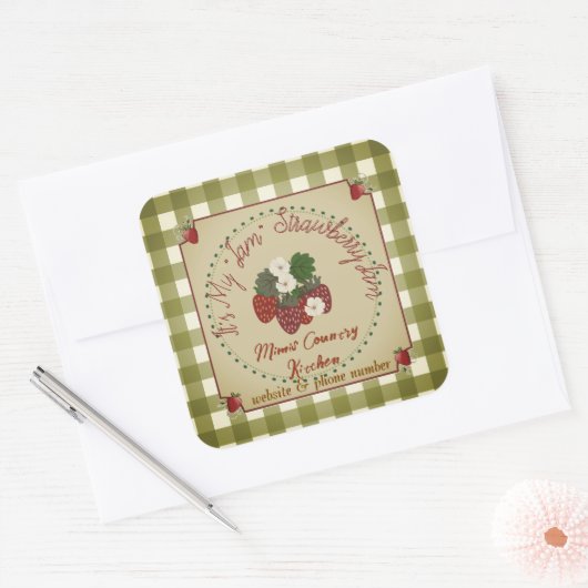Strawberry Jam Large Label (Envelop)