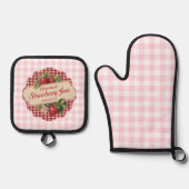 Strawberry Jam Ovenwant & Pannenlap Set (Voorkant)
