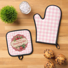 Strawberry Jam Ovenwant & Pannenlap Set