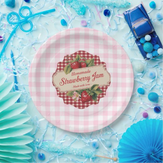 Strawberry Jam Papieren Bordje (Feest)