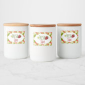 Strawberry Jam PReserves Canning Label Voedselcontainer Etiket (Flessen)