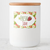 Strawberry Jam PReserves Canning Label Voedselcontainer Etiket (Voorkant)