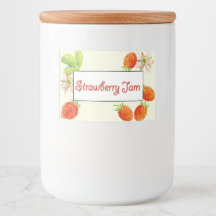 Strawberry Jam PReserves Canning Label