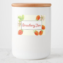 Strawberry Jam PReserves Canning Label Voedselcontainer Etiket