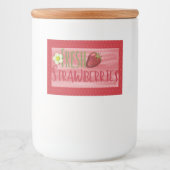 Strawberry Jam PReserves Canning Label Voedselcontainer Etiket (Voorkant)