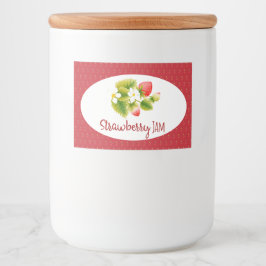 Strawberry Jam PReserves Canning Label Voedselcontainer Etiket