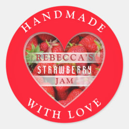 Strawberry Jam Ronde Sticker
