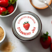 Strawberry Jam Ronde Sticker
