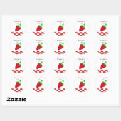 Strawberry Jam Ronde Sticker (Vel)