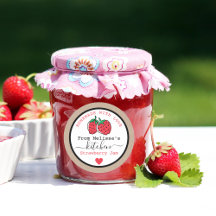 Strawberry Jam rustieke kraft uit de keuken van
