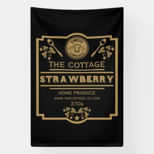 Strawberry Jam Seller Spandoek (Verticaal)