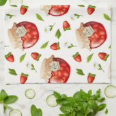 Strawberry Jam Theedoek (Gevouwen)