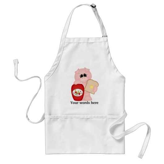 Strawberry Jam varkenskeukenplatform Standaard Schort (Voorkant)