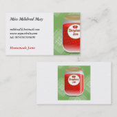 Strawberry Jam Visitekaartje (Voorkant / Achterkant)