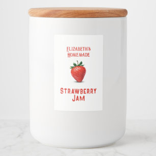 Strawberry Jam Voedselcontainer Etiket