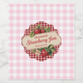 Strawberry Jam Wijn Etiket (Enkel label)