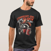 Strawberry Jams But My Glock Don_t Funny Cowboy Ra T-shirt (Voorkant)