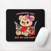 Strawberry Jams But My Gun Don't Funny Teddy Bear Muismat (Met muis)