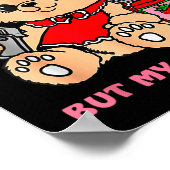 Strawberry Jams But My Gun Don't Funny Teddy Bear  Poster (Hoek)