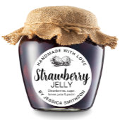 Strawberry Jelly Jam Homemade label STRAW01rd