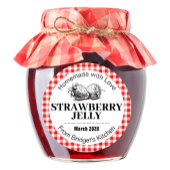 Strawberry Jelly Jam Homemade label STRAW02rd