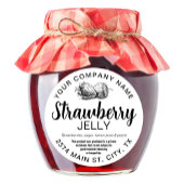 Strawberry Jelly Jam Homemade label STRAW04rd