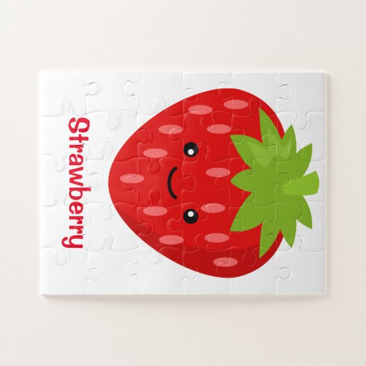 Strawberry Jigzaag Puzzle voor kinderen Legpuzzel (Horizontaal)