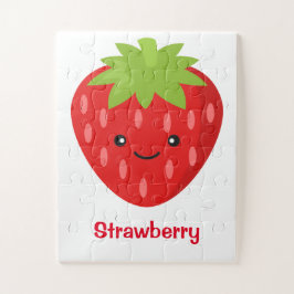 Strawberry Jigzaag Puzzle voor kinderen Legpuzzel