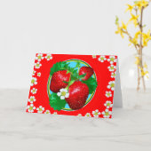 STRAWBERRY JOY KAART (Gele Bloem)