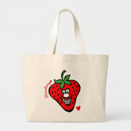 Strawberry *Jumbo Tote Grote Tote Bag