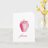 Strawberry Kaart (Gele Bloem)
