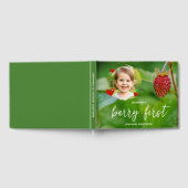 Strawberry Kid's Custom Photo Berry First Birthday Gastenboek (Volledig)