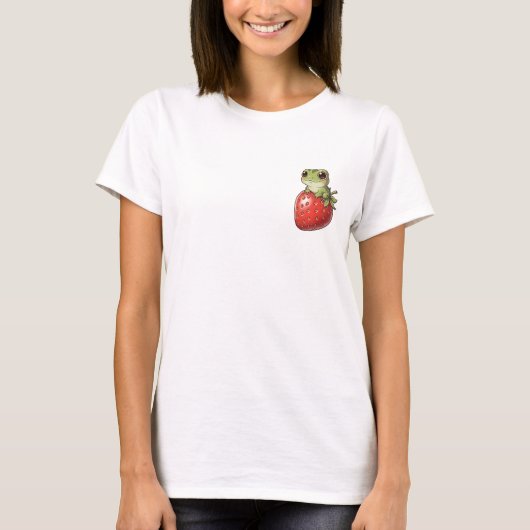 Strawberry Kikker Smile T-shirt (Voorkant)