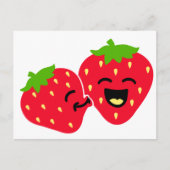 Strawberry Kiss Briefkaart (Voorkant)