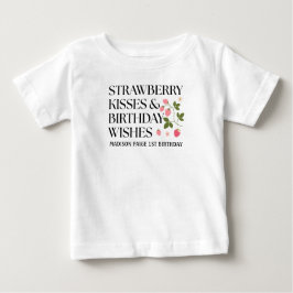 Strawberry Kisses Birthday Wishes T-Shirt