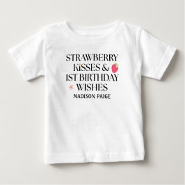 Strawberry Kisses Birthday Wishes T-Shirt