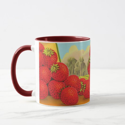 Strawberry  Kitchen Crate Art Mok (Links)