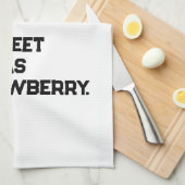 Strawberry Kitchen Towel | Cute Fruit-Themed Theedoek (Quarter Fold)