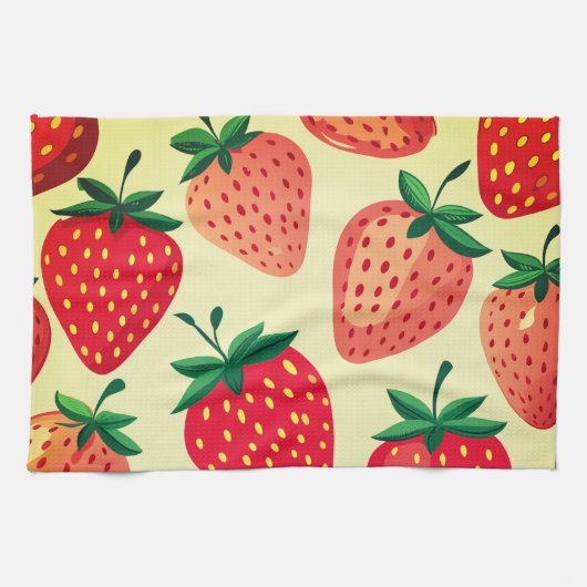 Strawberry Kitchen Towel Theedoek (Horizontaal)