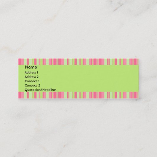 Strawberry & Kiwi-profielkaart Mini Visitekaartje (Voorkant)